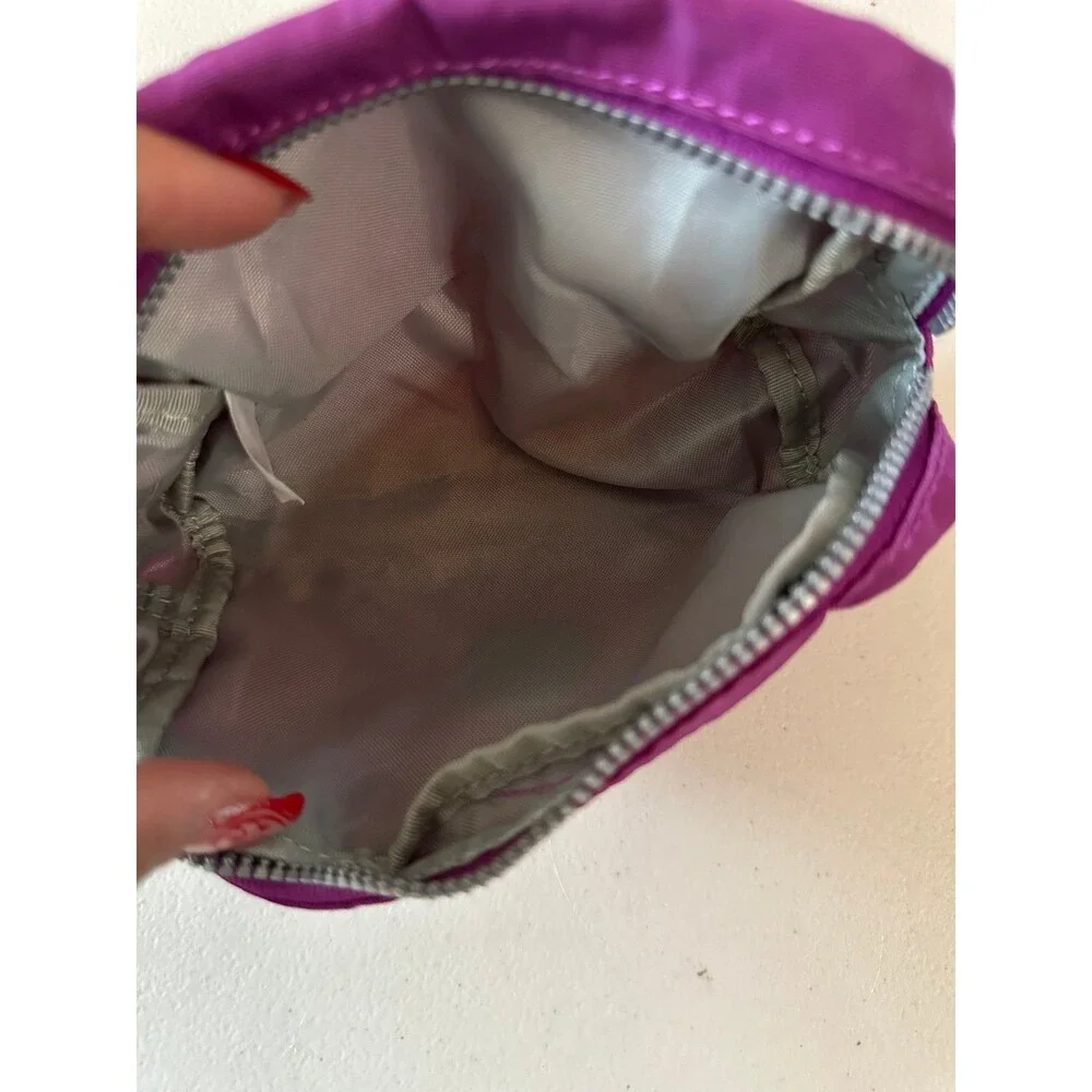 Kipling Nylon Water Resistant Zipper Cosmetic Pouch Case Money Keychain